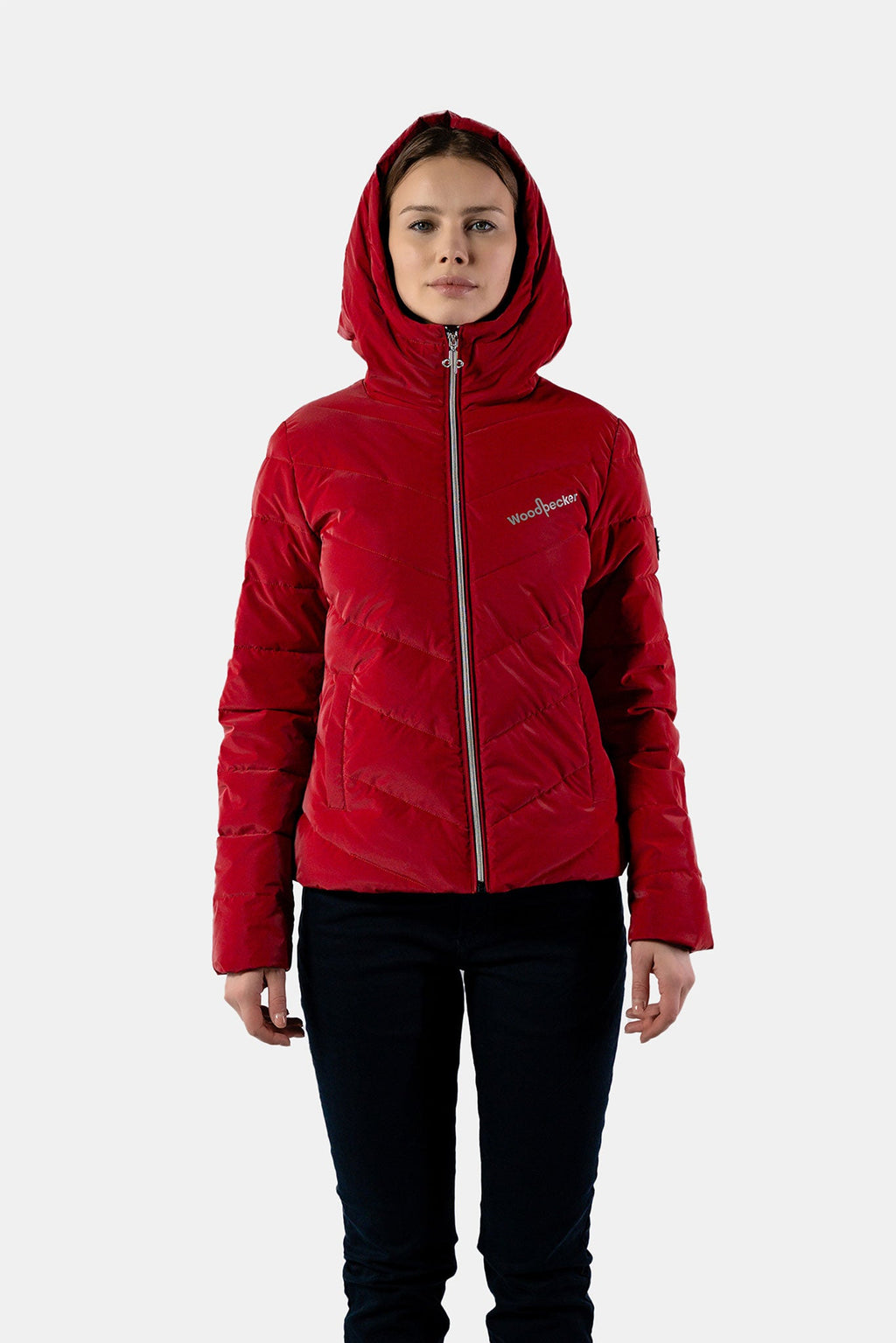 Womens Medium Weight Robin Coat Red Diamond