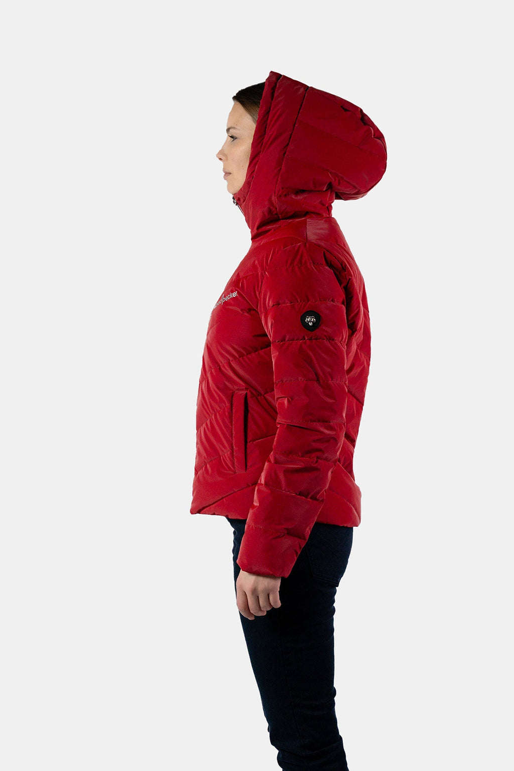 Womens Medium Weight Robin Coat Red Diamond