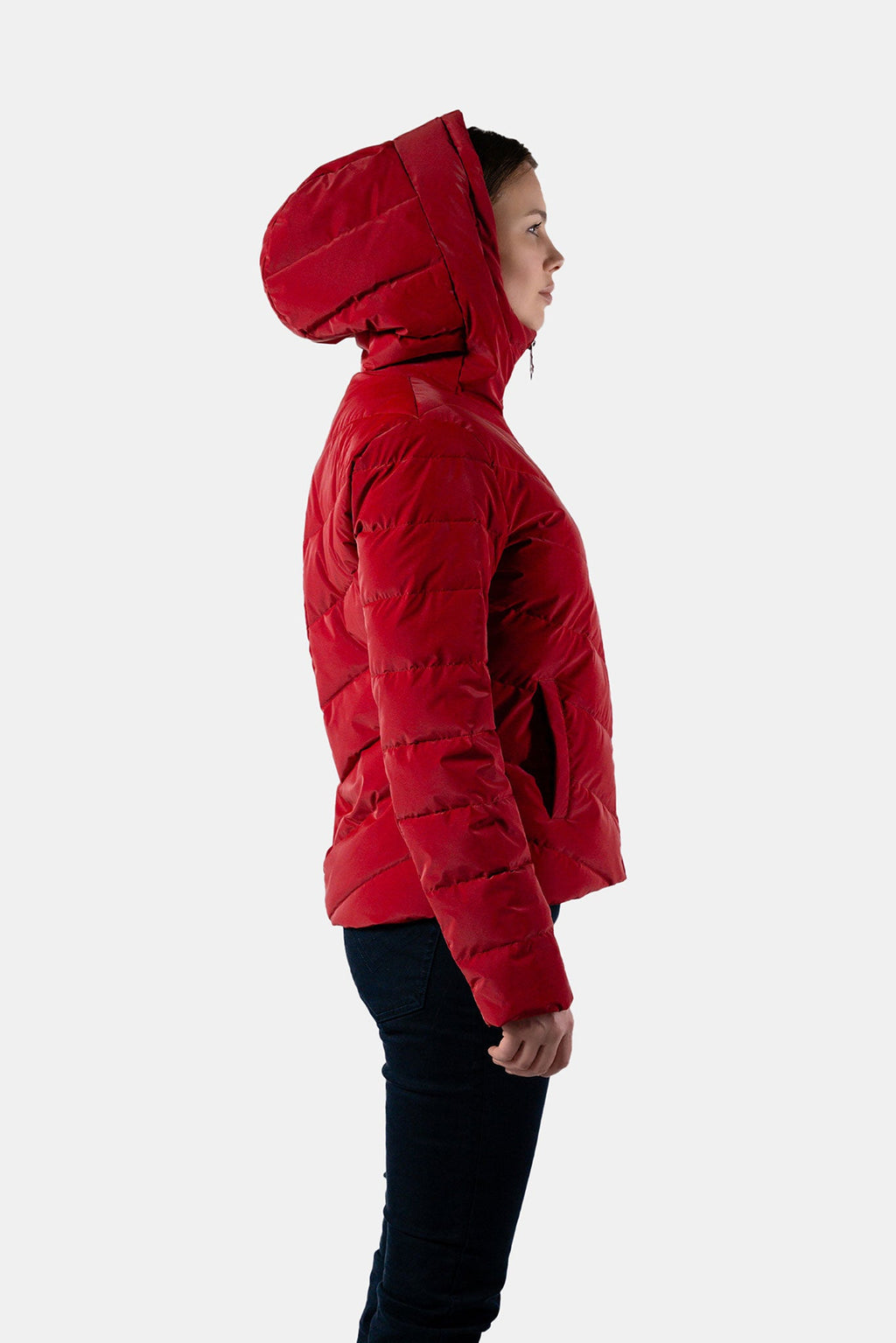 Womens Medium Weight Robin Coat Red Diamond