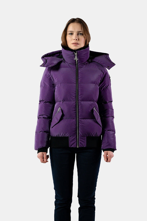 Womens Woody Bomber Jacket Purple Diamond