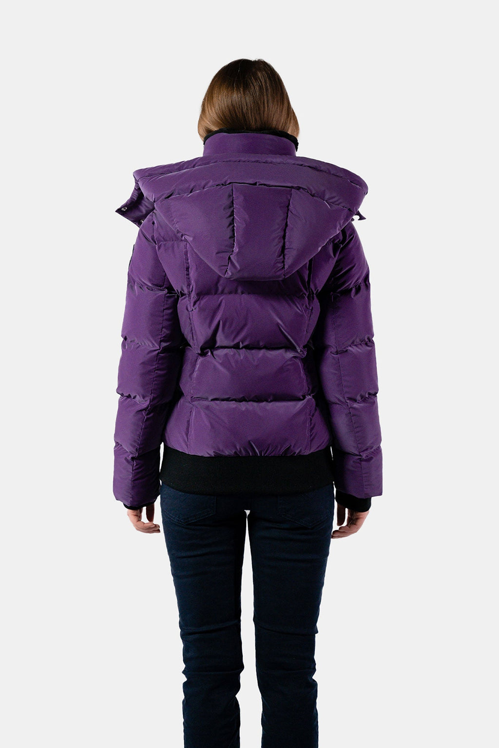 Womens Woody Bomber Jacket Purple Diamond
