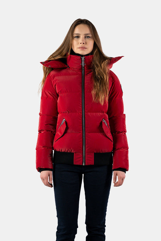 Womens Woody Bomber Jacket Red Diamond