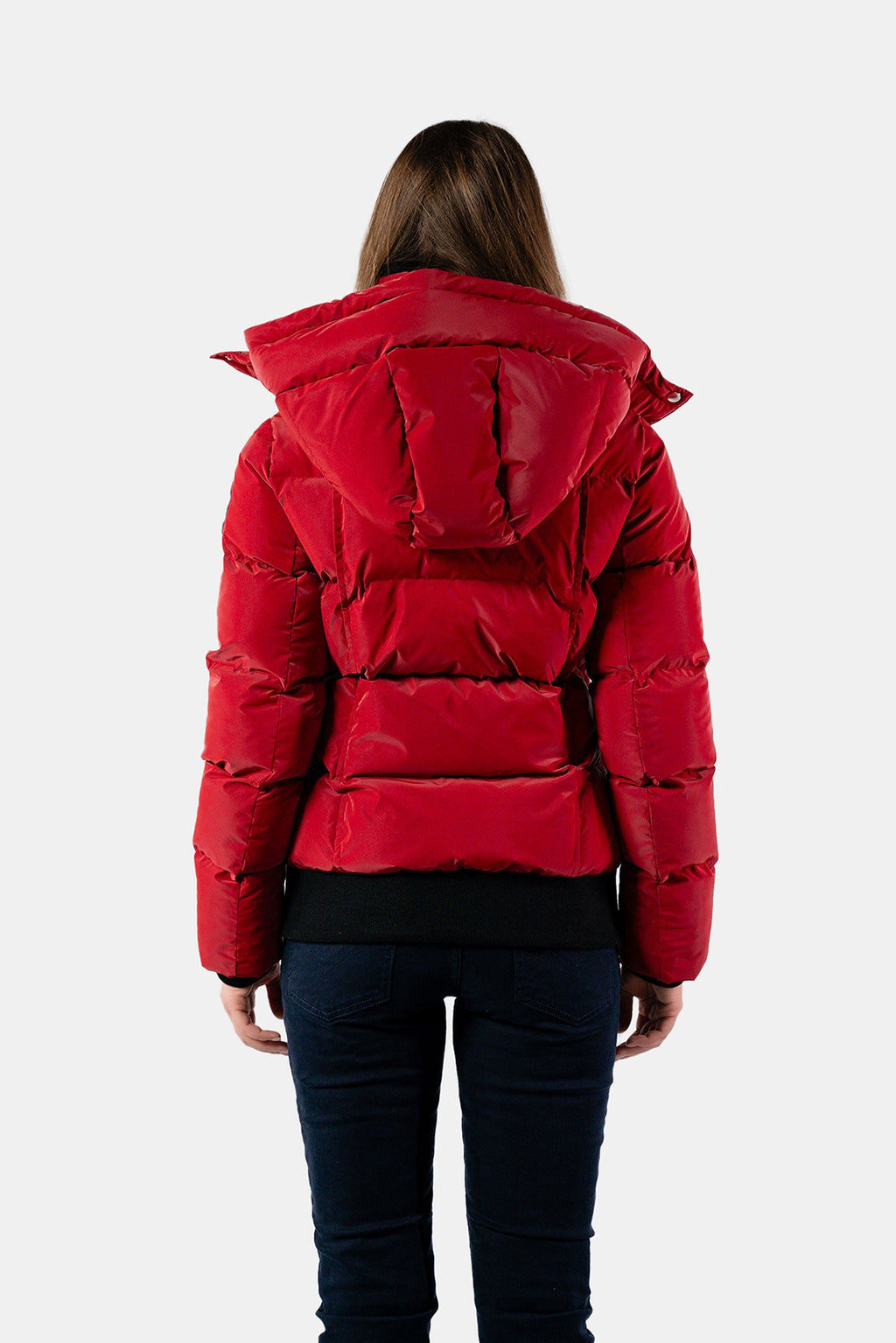 Womens Woody Bomber Jacket Red Diamond