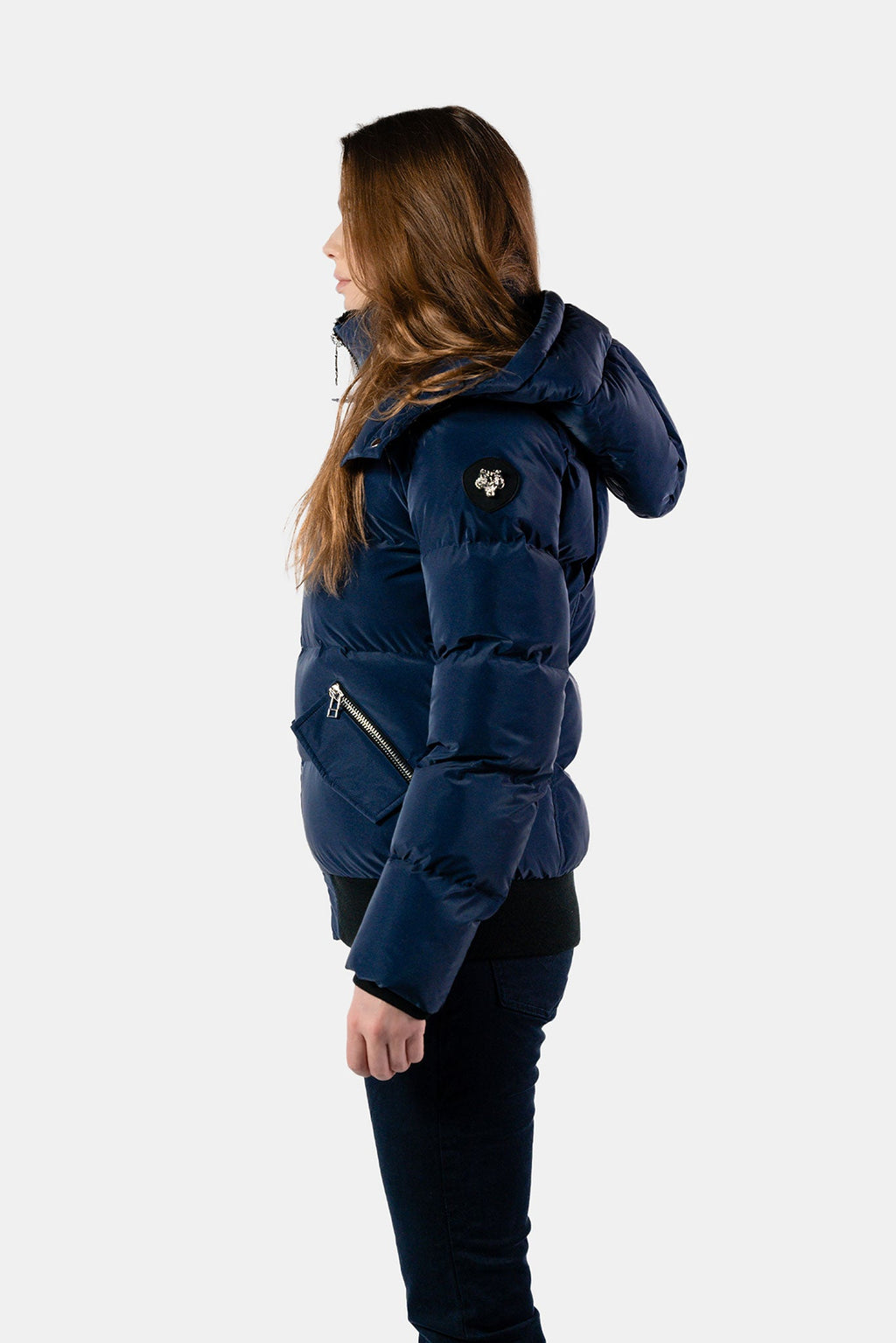 Womens Woody Bomber Jacket Sapphire Diamond