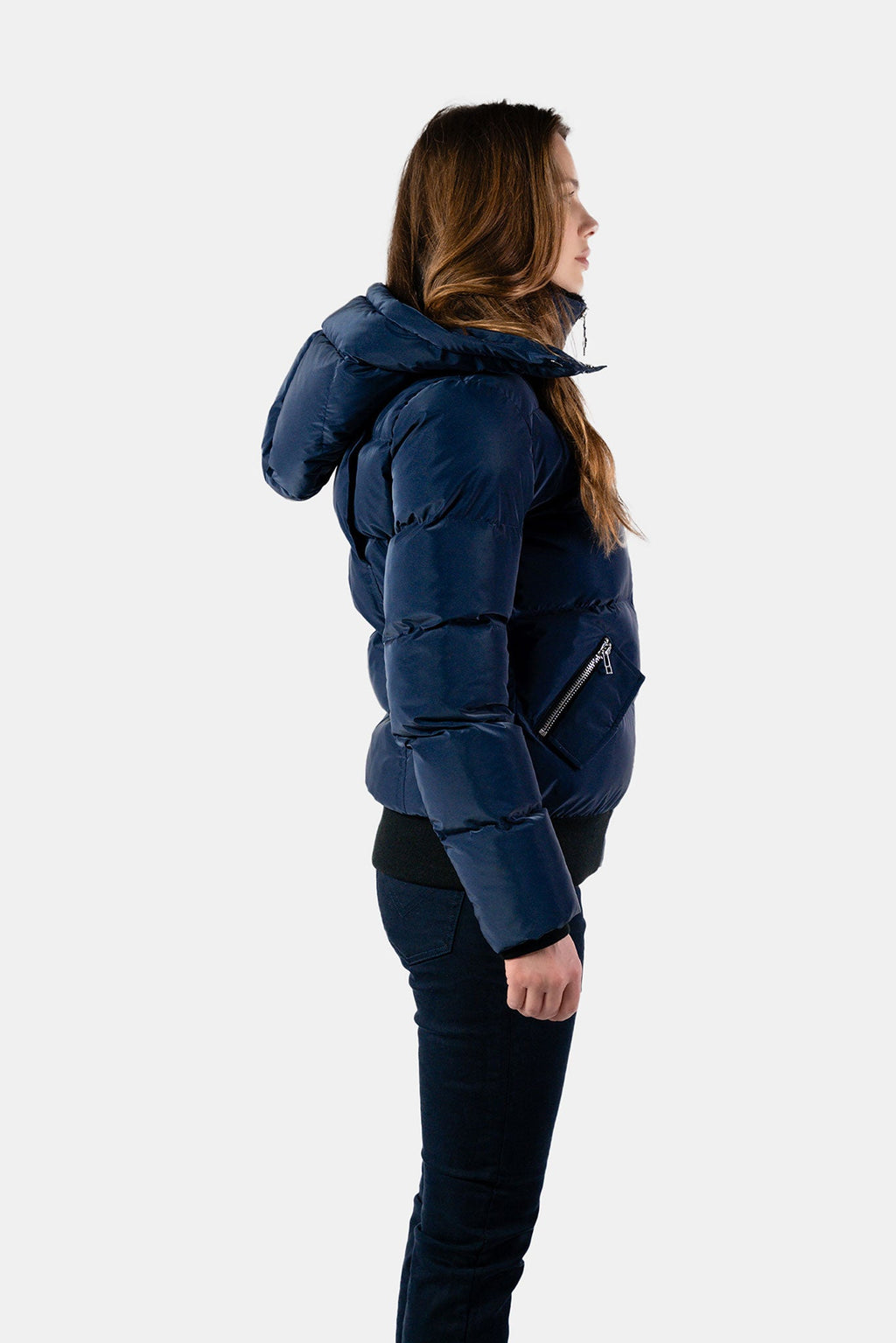 Womens Woody Bomber Jacket Sapphire Diamond