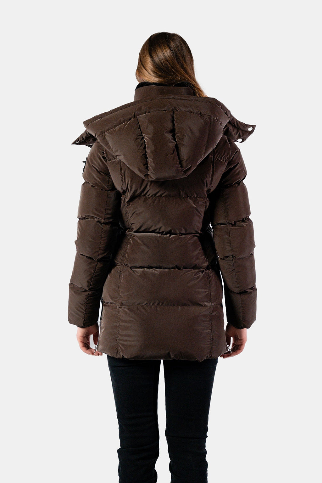 Womens Bumnester 3 4 Coat Mocha Diamond
