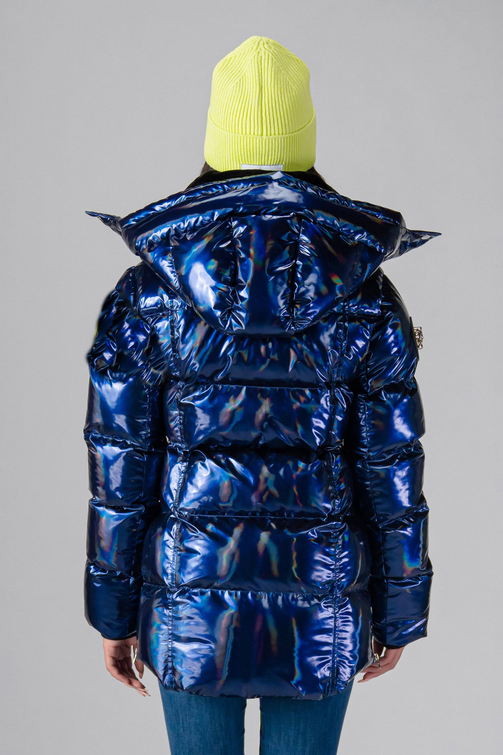 Womens Bumnester 3 4 Coat Oily Blue