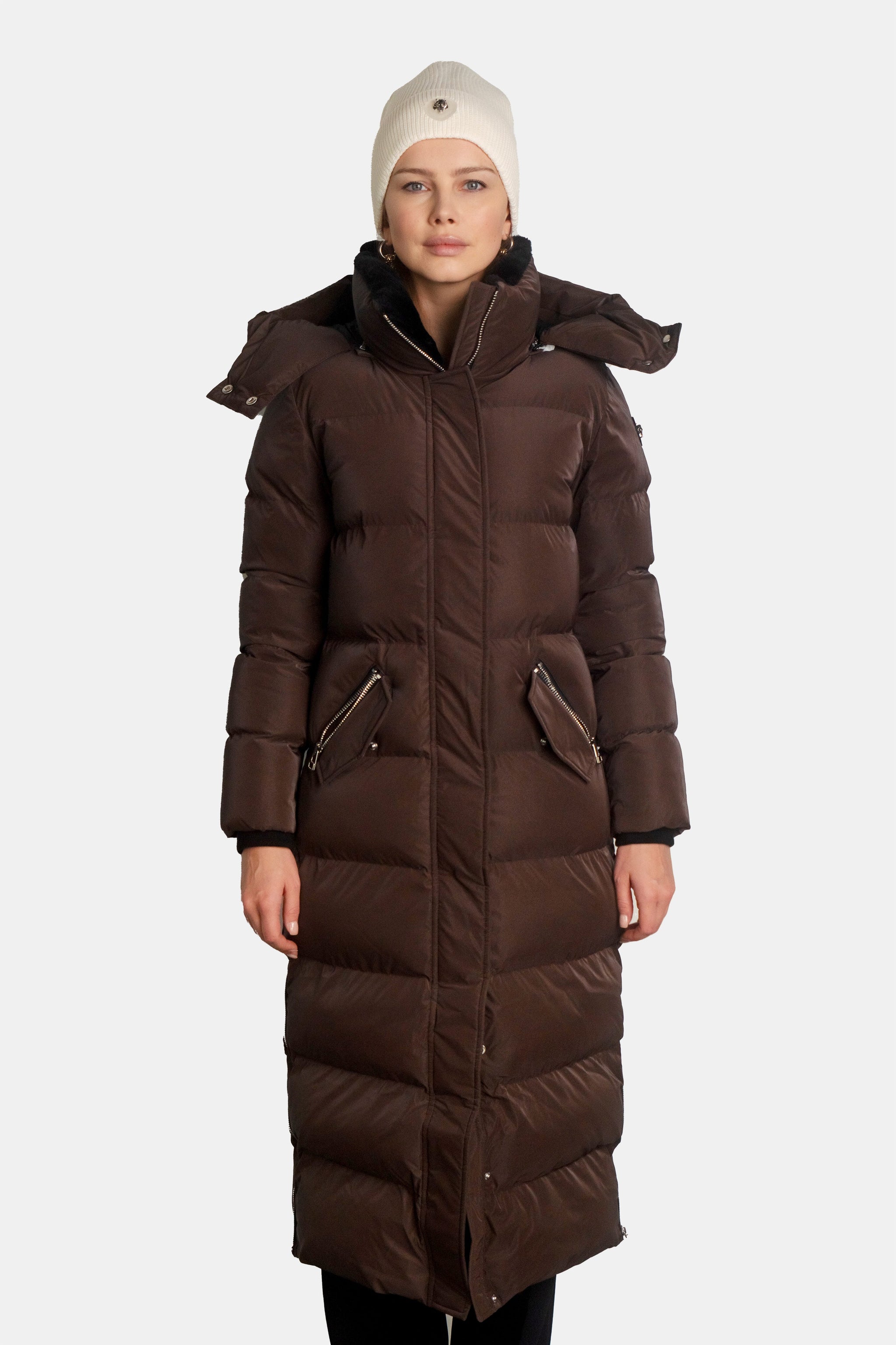 Womens Bird Of Paradise Coat Mocha Diamond