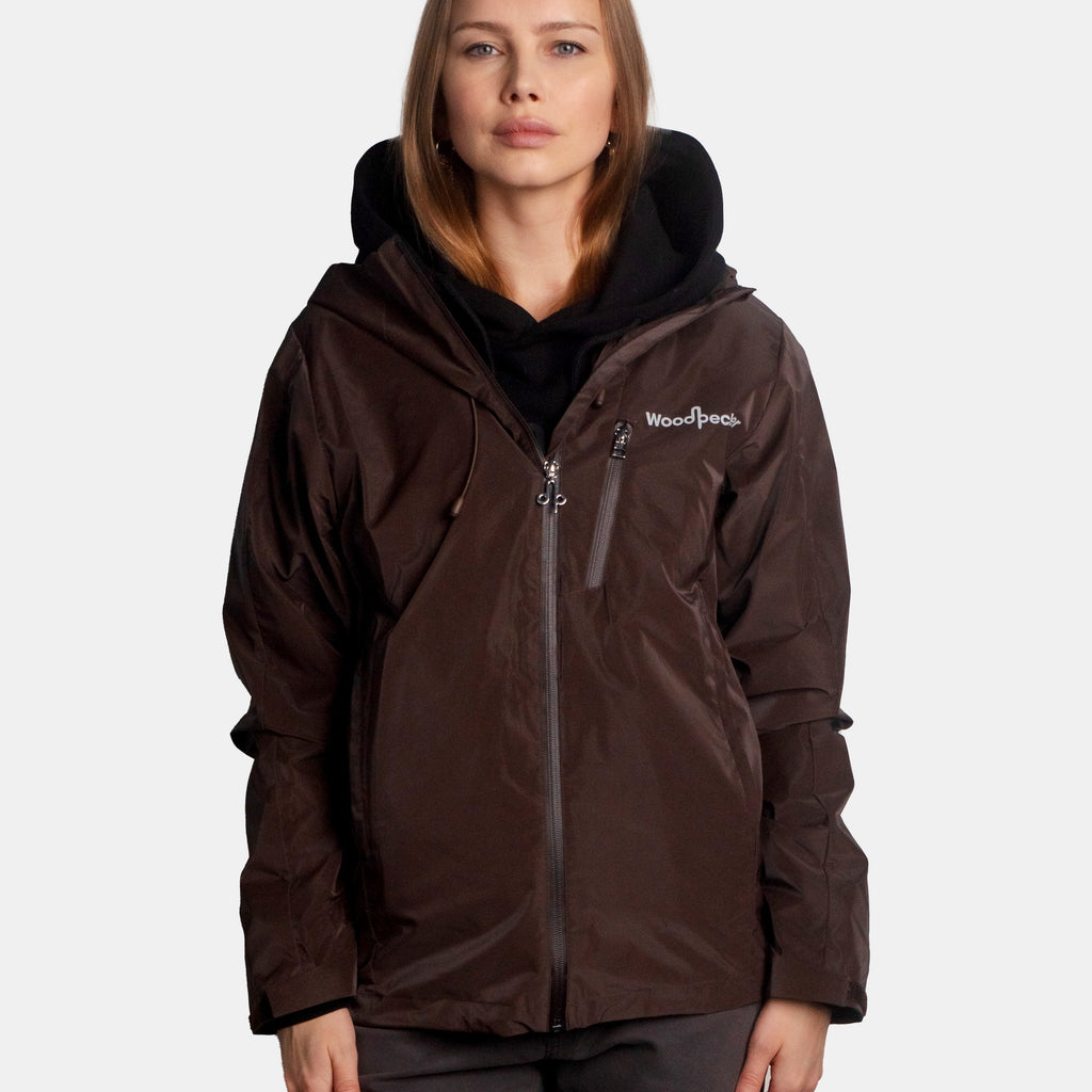 Womens Wind Shell Mocha Diamond