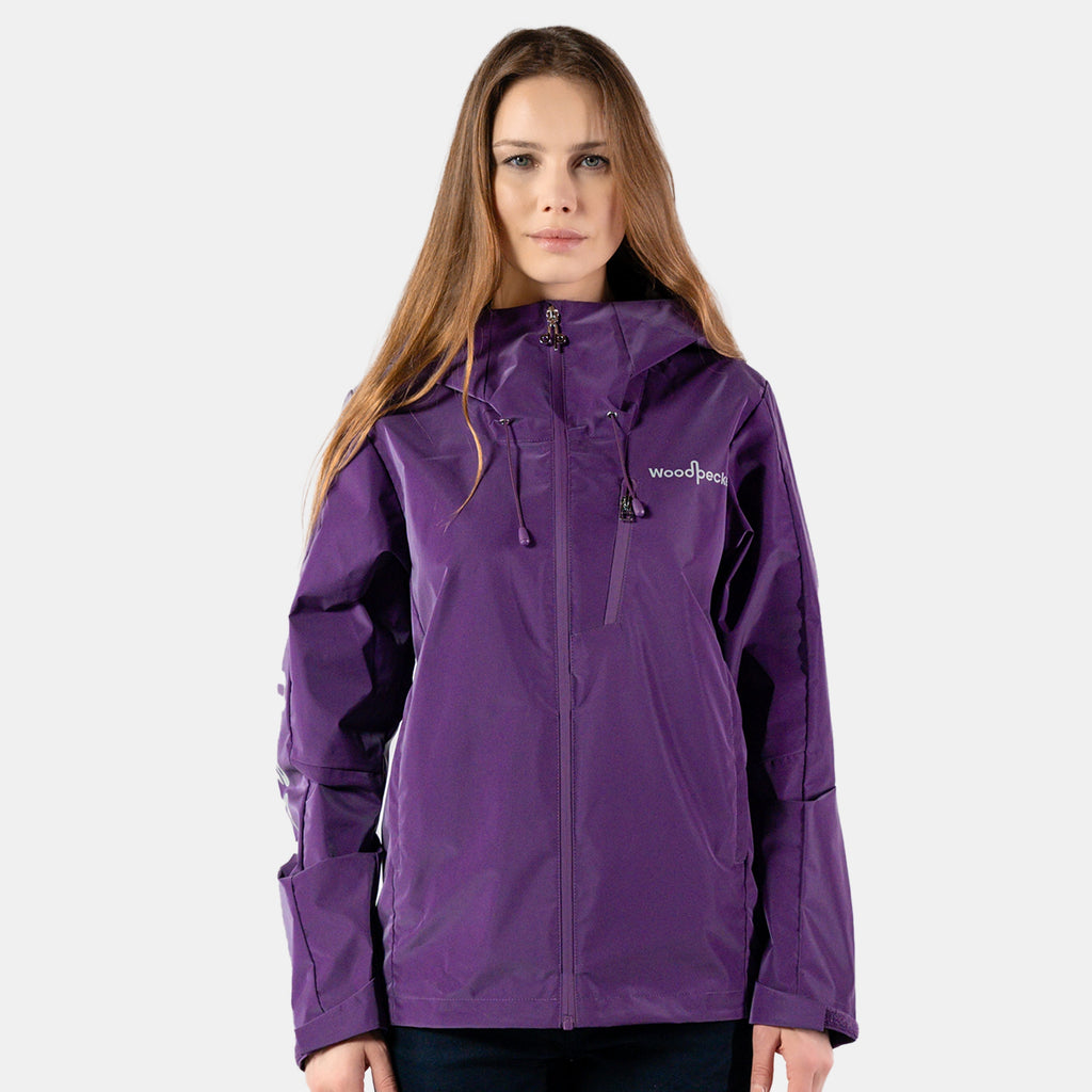 Womens Wind Shell Purple Diamond