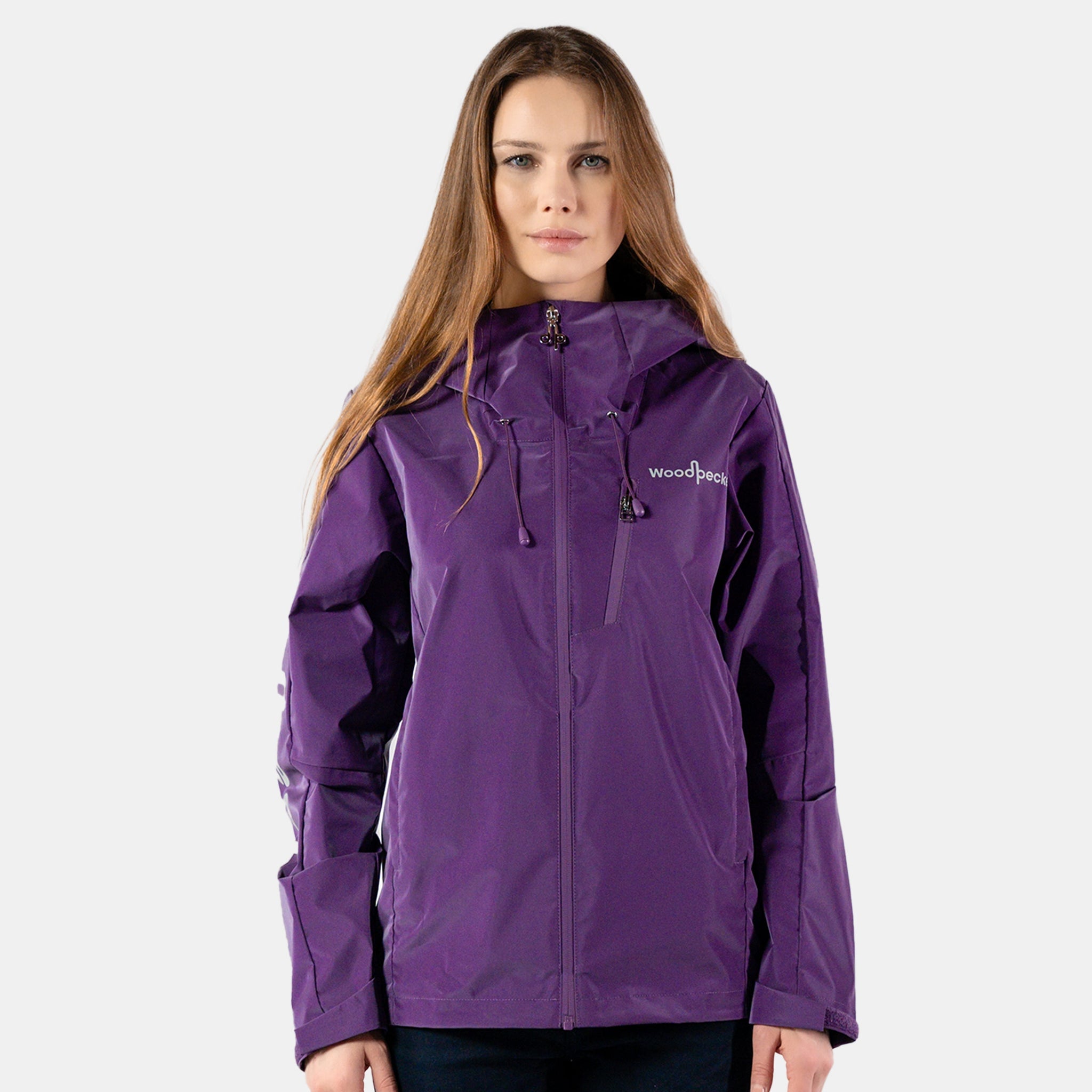 Womens Wind Shell Purple Diamond