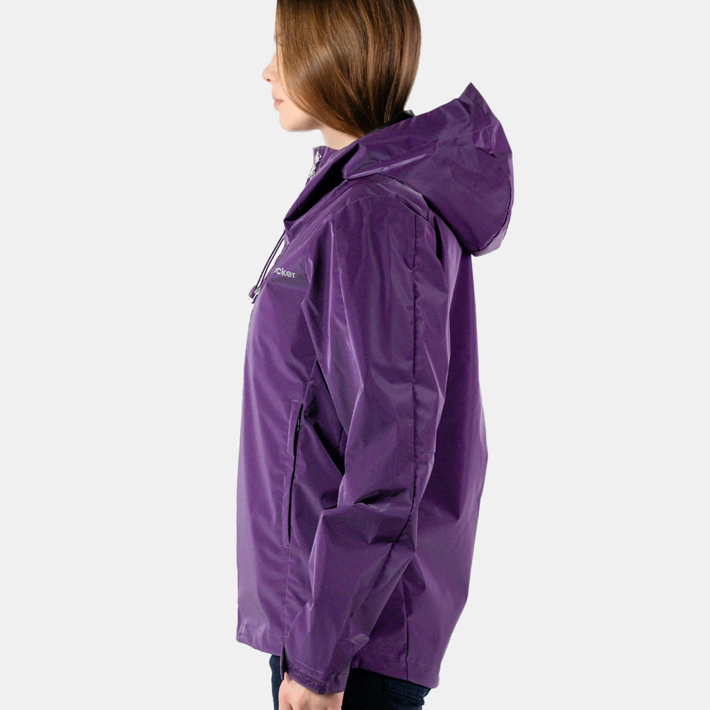 Womens Wind Shell Purple Diamond