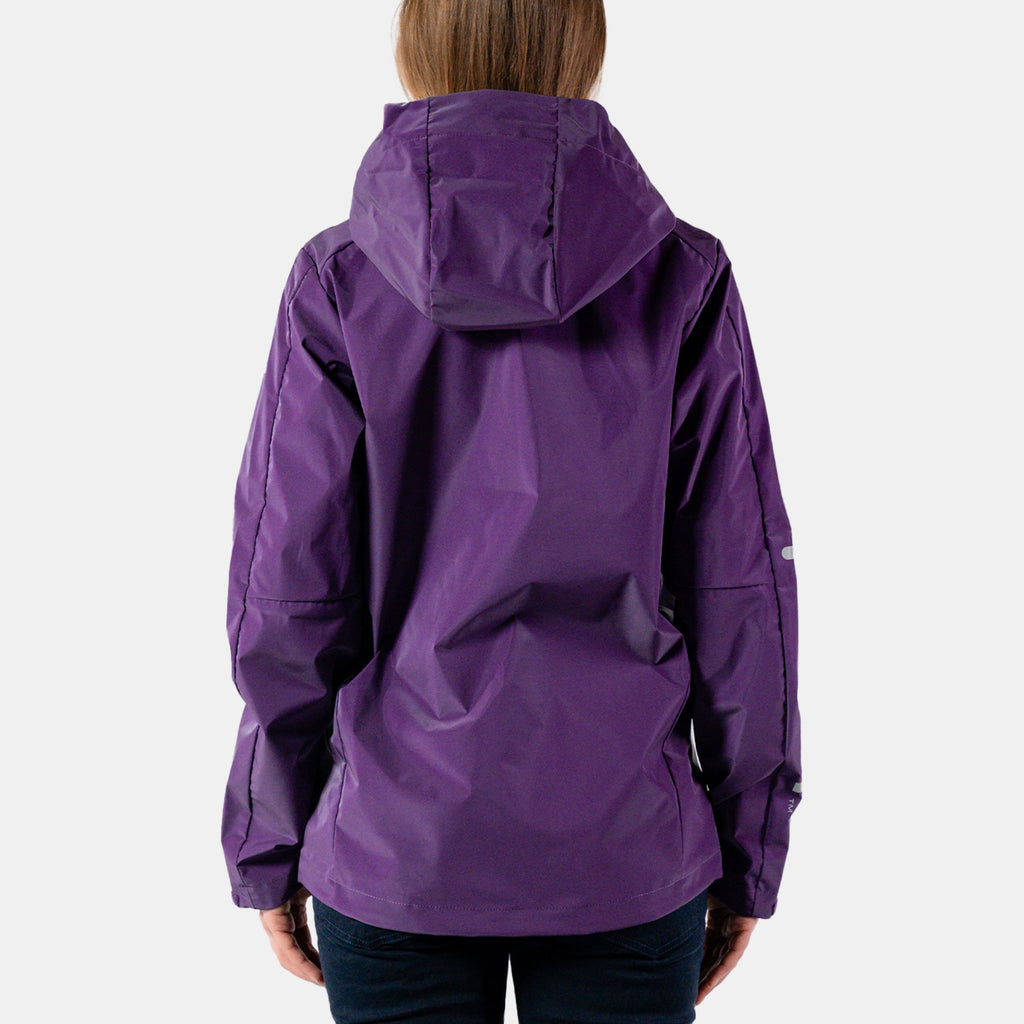 Womens Wind Shell Purple Diamond