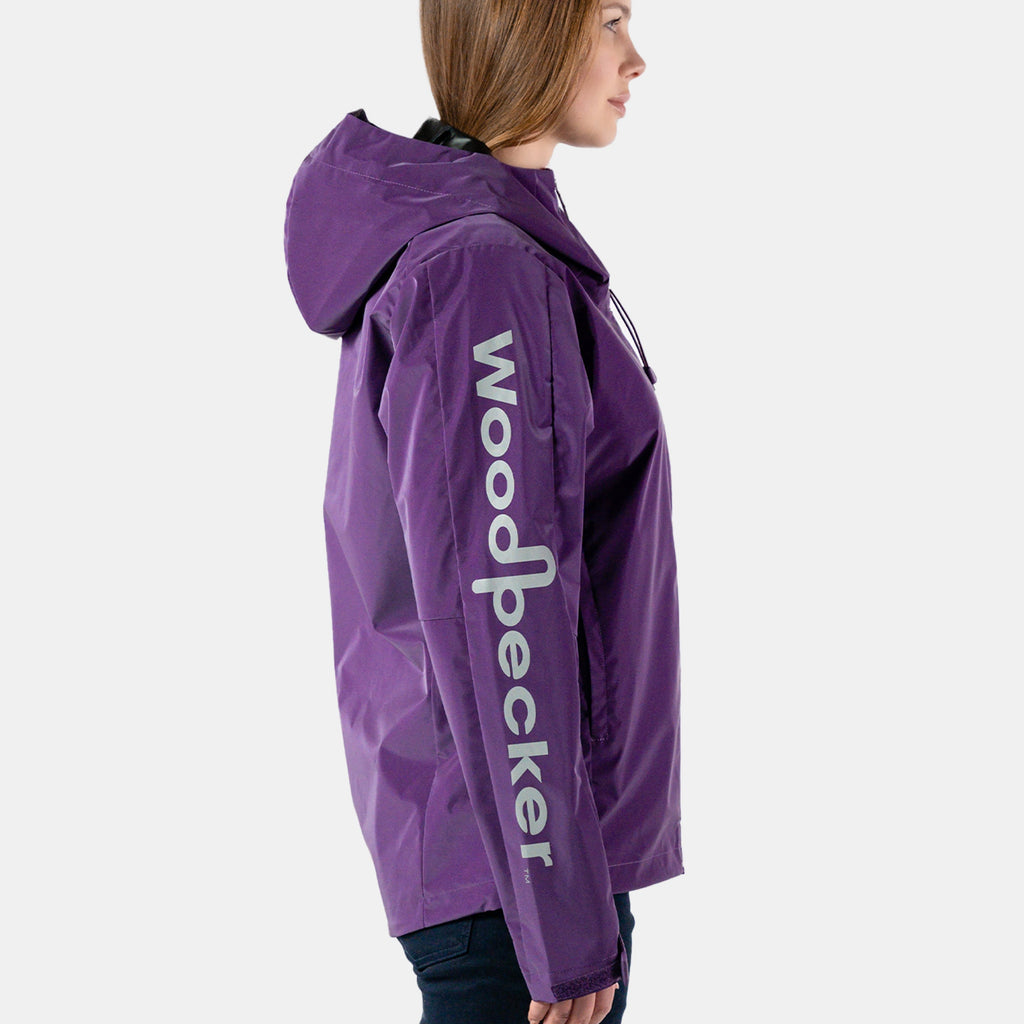 Womens Wind Shell Purple Diamond