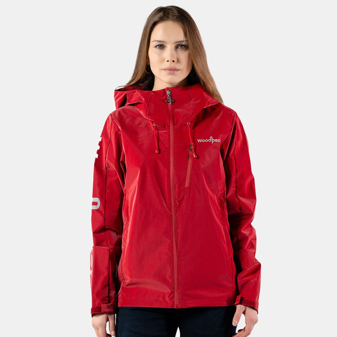 Womens Wind Shell Red Diamond