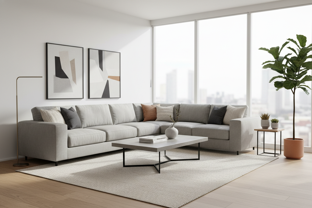 beautiful modern living room interior
