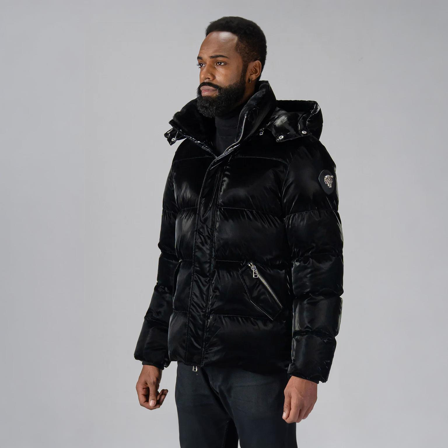 Mens Bumnester 3 4 Coat All Wet Black