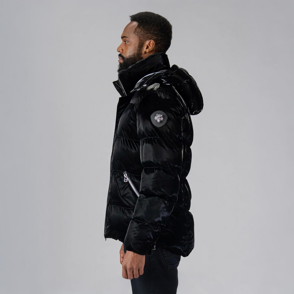 Mens Bumnester 3 4 Coat All Wet Black