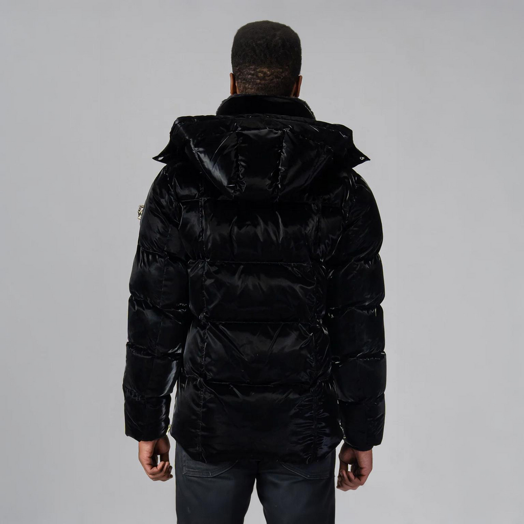 Mens Bumnester 3 4 Coat All Wet Black