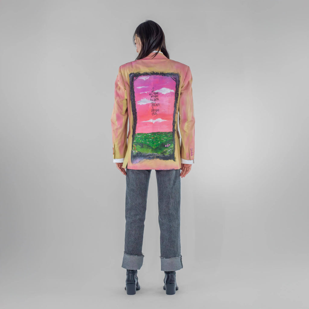 Emozioni Hand painted Pink Blazer