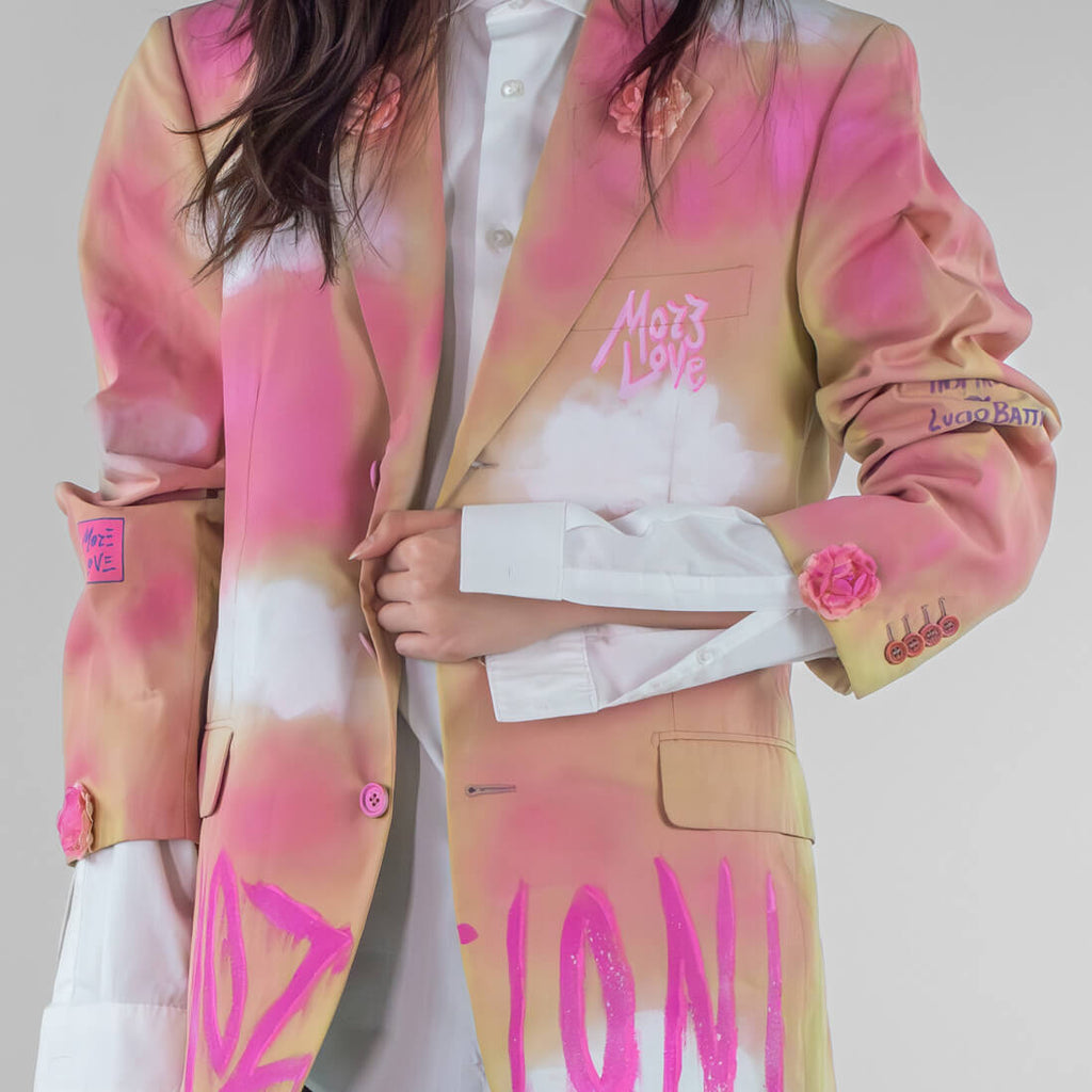 Emozioni Hand painted Pink Blazer