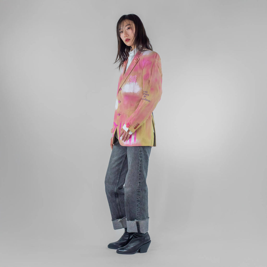 Emozioni Hand painted Pink Blazer