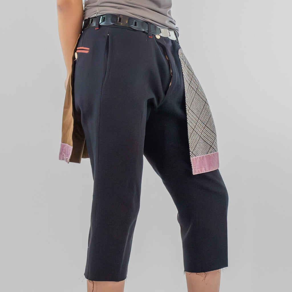 Hybrid pleated skirt pant