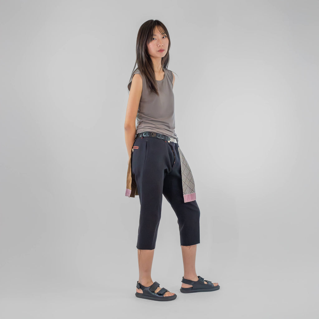Hybrid pleated skirt pant