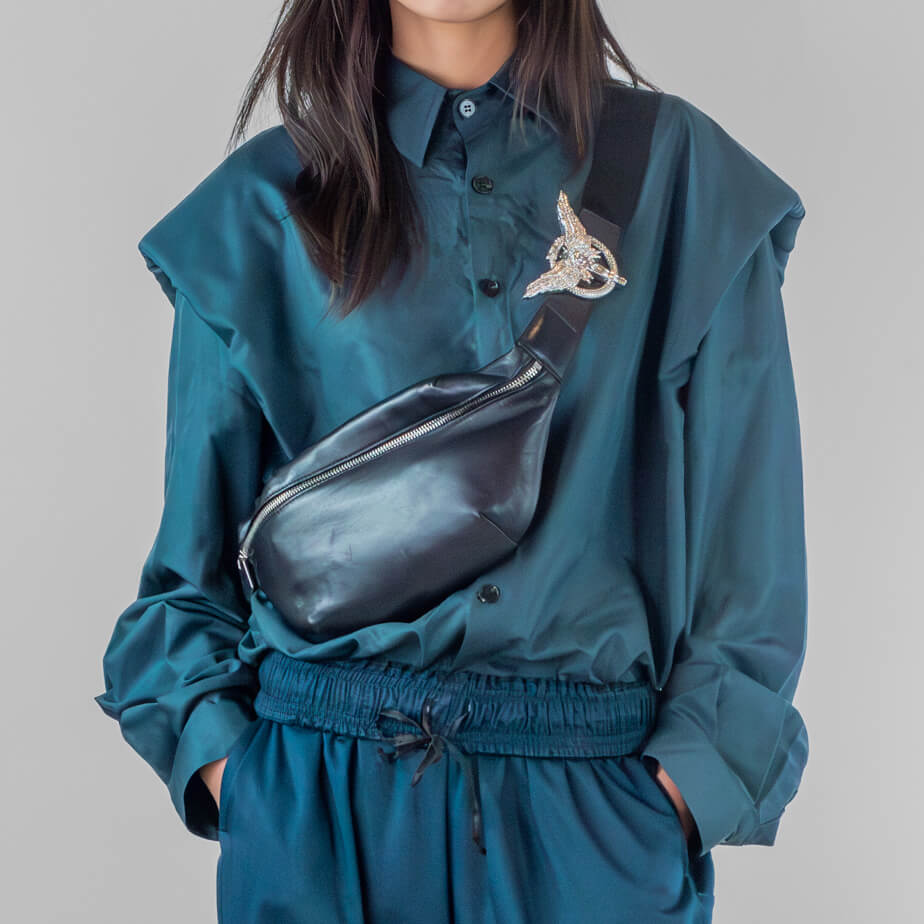 Long Sleeve Blue Alien Shirt