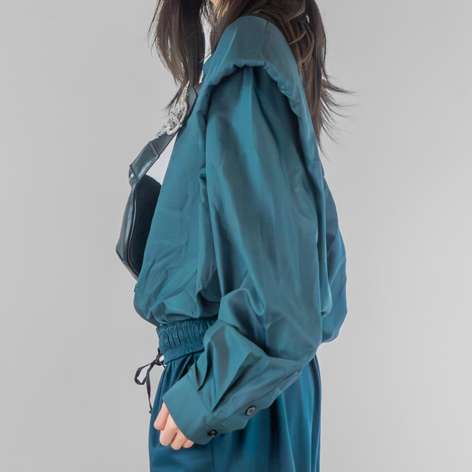 Long Sleeve Blue Alien Shirt