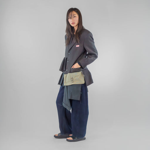 Multi Pleated Hybrid Jacket