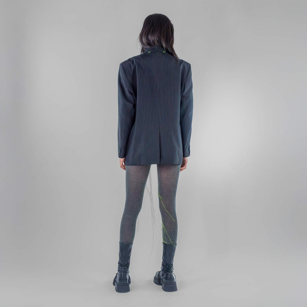 Oceania Embroidered Face Blazer
