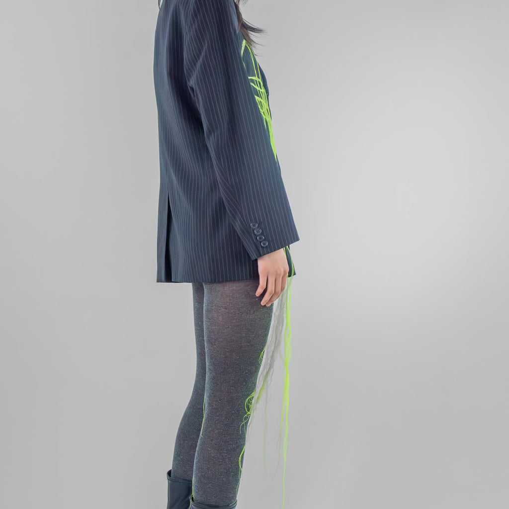 Oceania Embroidered Face Blazer