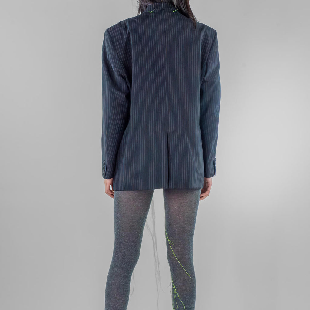 Oceania Embroidered Face Blazer