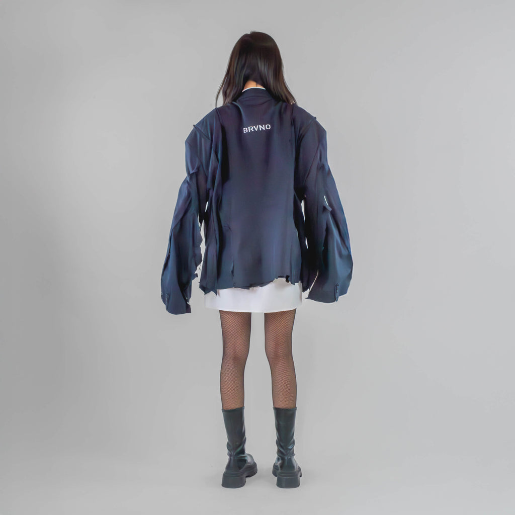 Oversized Panel Cut-out Blazer