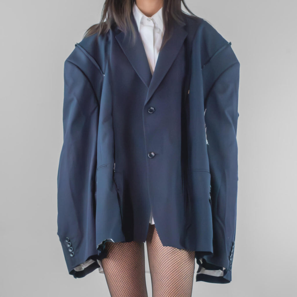 Oversized Panel Cut-out Blazer