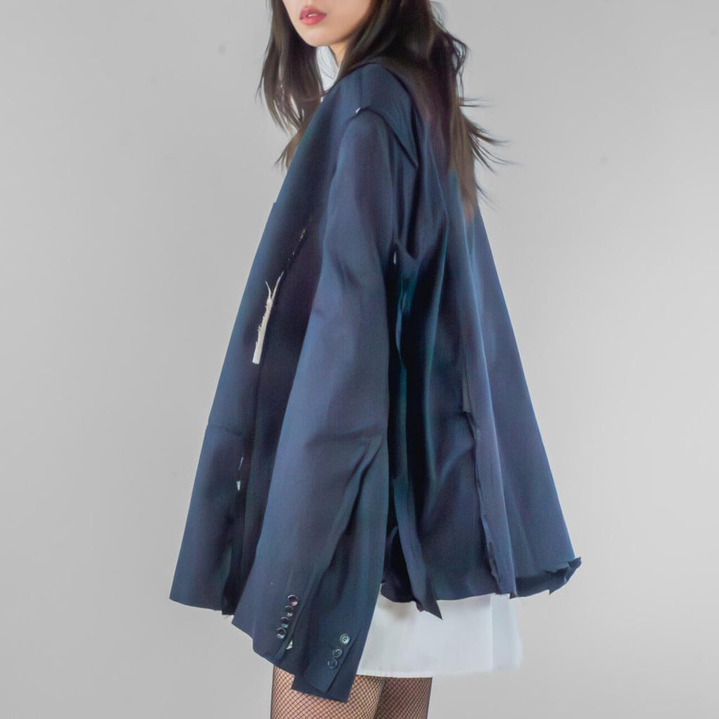 Oversized Panel Cut-out Blazer