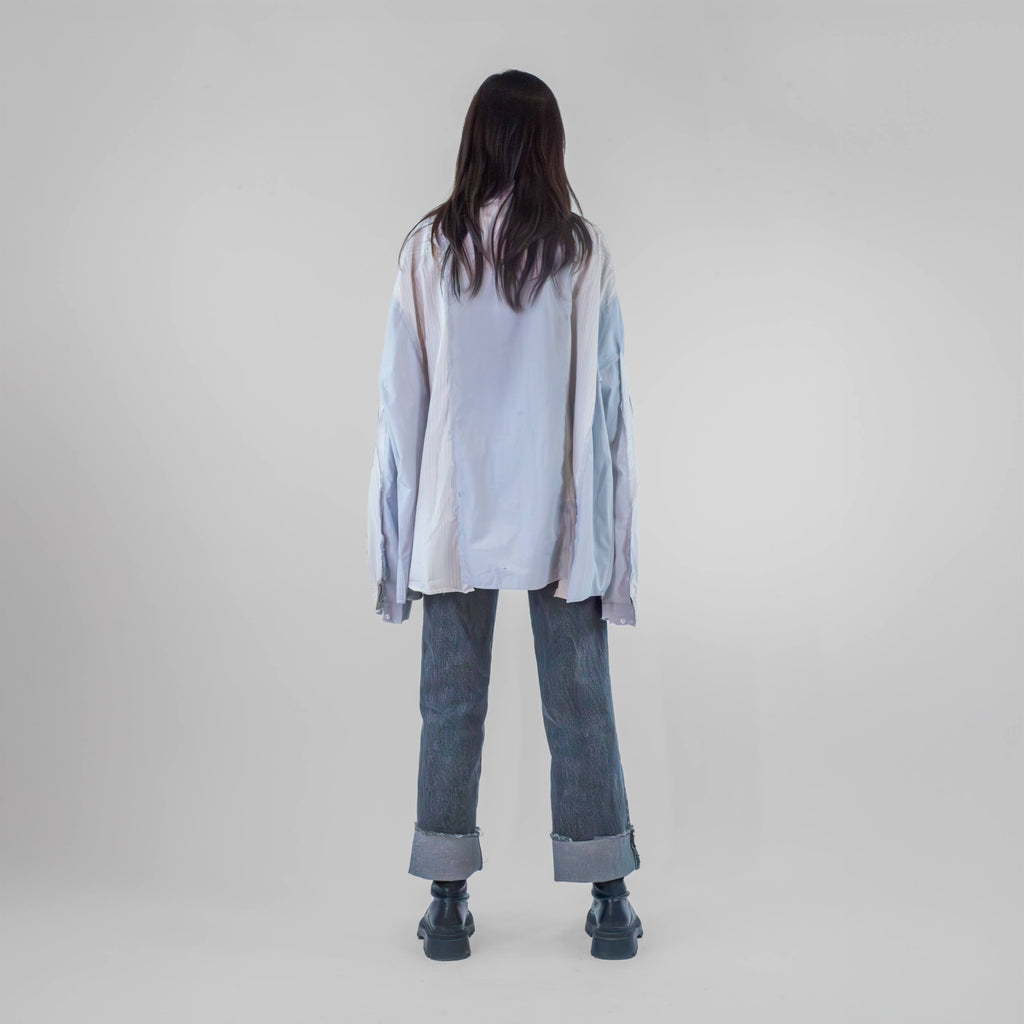 Oversized Cut-out Office Shirt