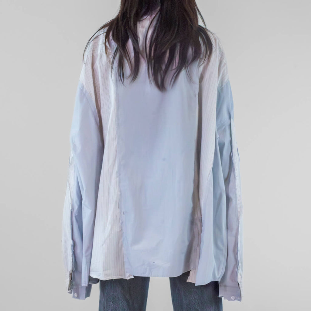 Oversized Cut-out Office Shirt