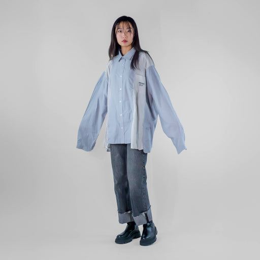 Oversized Cut-out Office Shirt