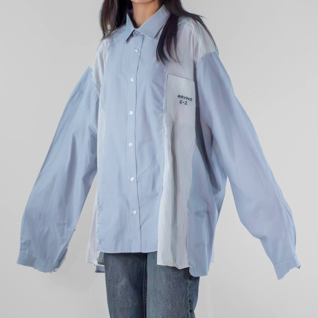 Oversized Cut-out Office Shirt