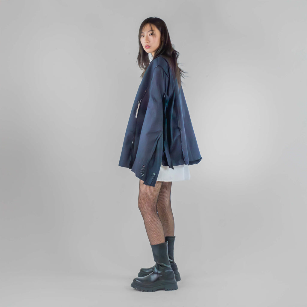 Oversized Panel Cut-out Blazer