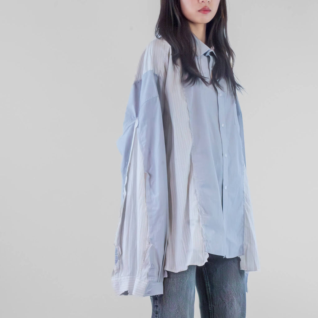 Oversized Cut-out Office Shirt