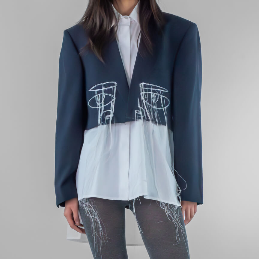 Raggio Di Luna Embroidered Blazer