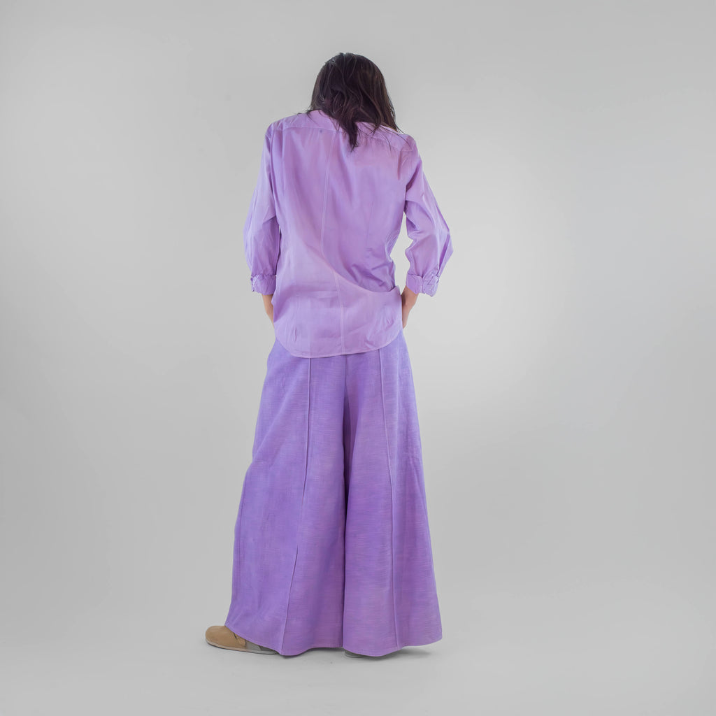 Wide Leg Pleated Trousers