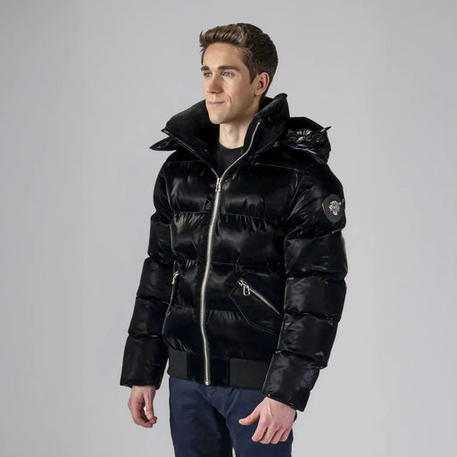 Mens Woody Bomber Jacket All Wet Black
