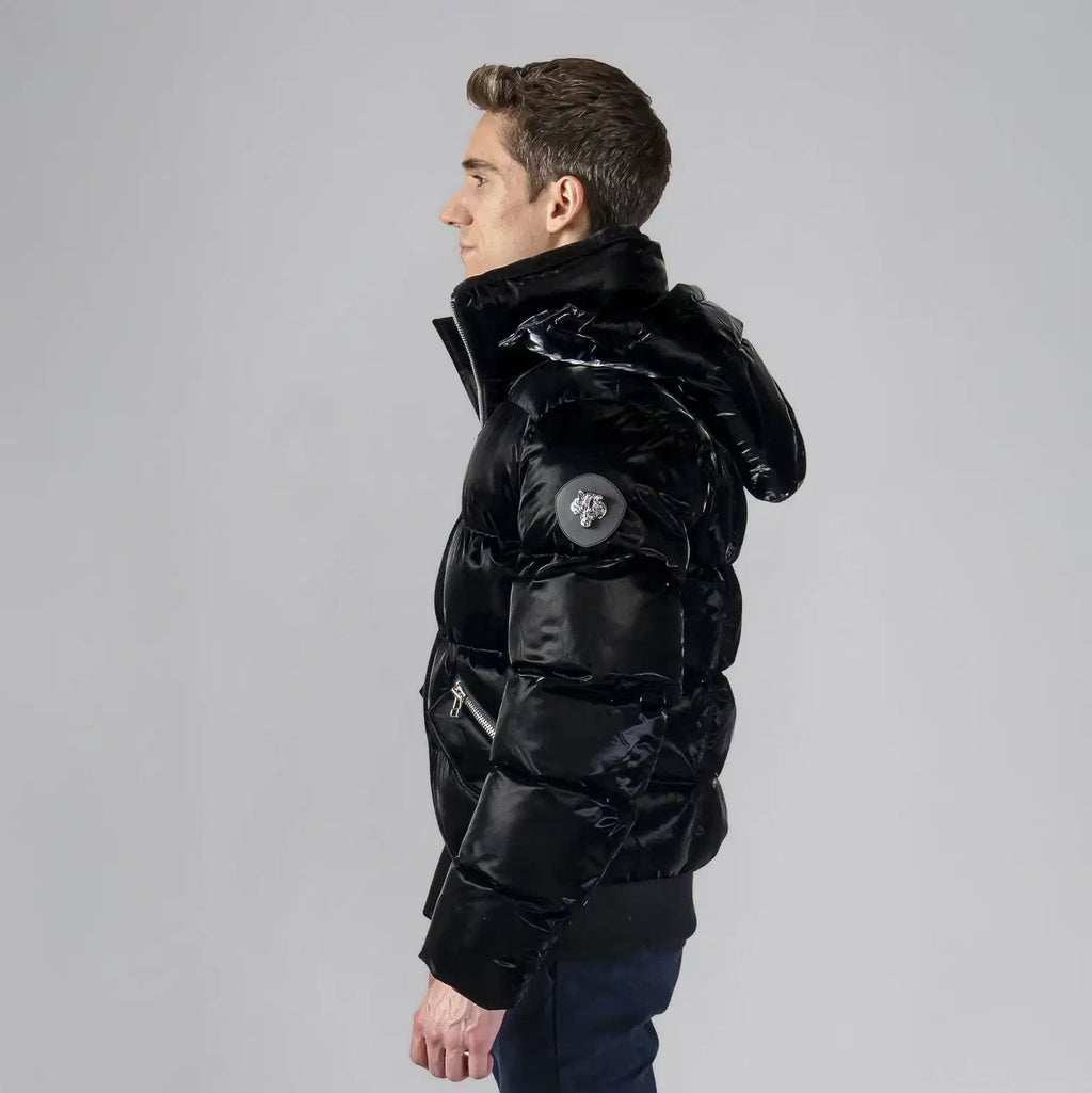 Mens Woody Bomber Jacket All Wet Black