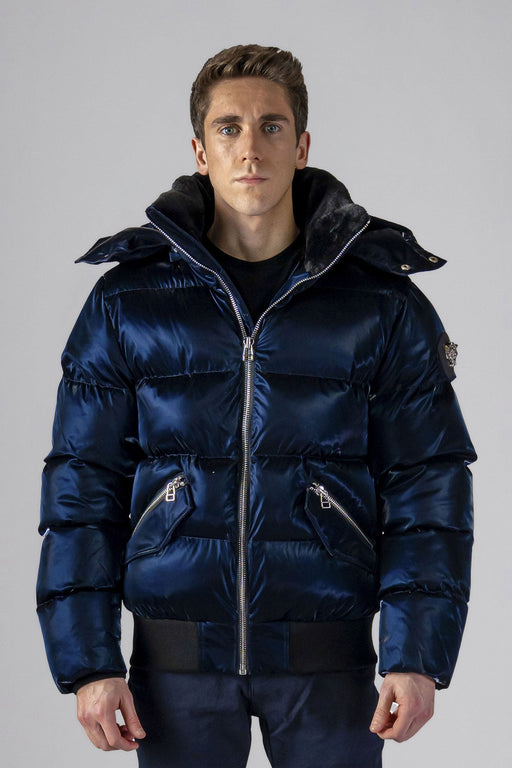 Navy Blue Bomber Jacket