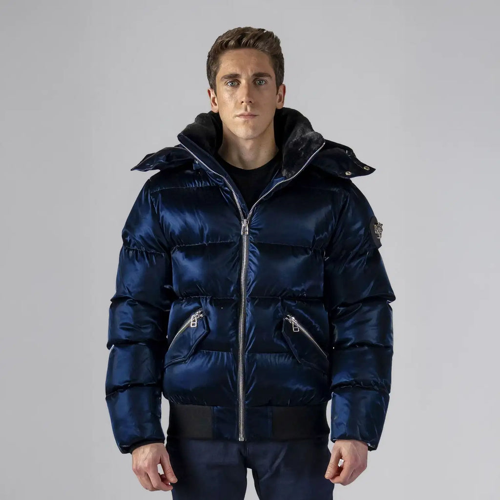Mens Woody Bomber Jacket All Wet Navy