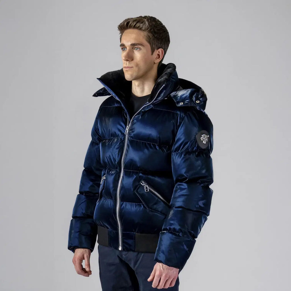 Mens Woody Bomber Jacket All Wet Navy